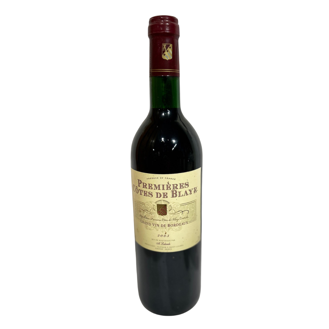 A. Lalande Premieres Côtes de Blaye 2003