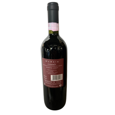 Maraia Chianti Rivera 2007 Backlabel