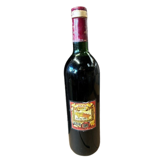 Señorío de Agós Rioja Reserva 1981 Backlabel