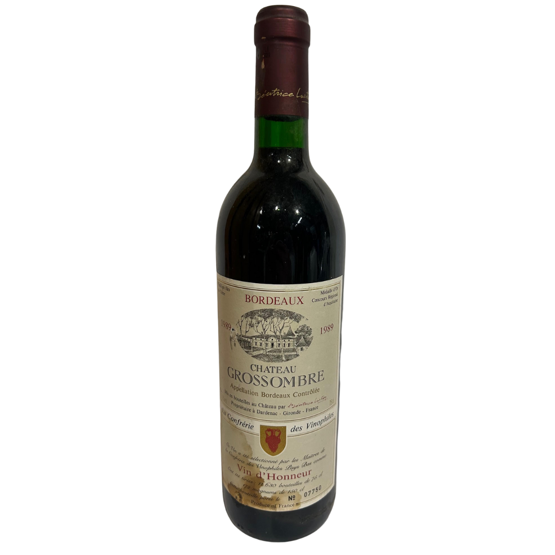 Château Grossombe 1989 (Bad Label)