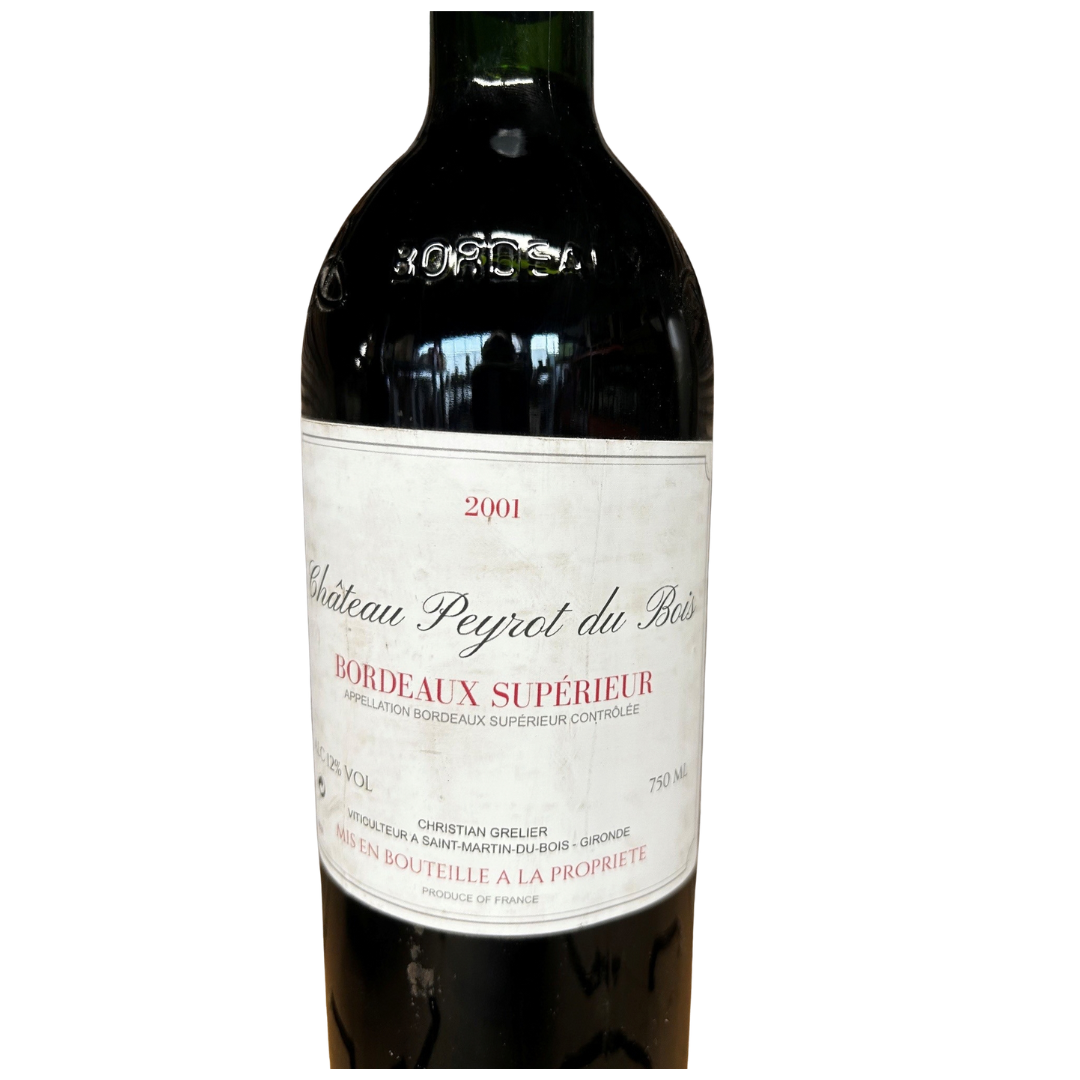 Château Peyrot du Bois 2001 Label