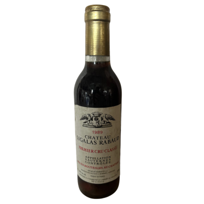 Château Sigalas Rabaud Sauternes 1989