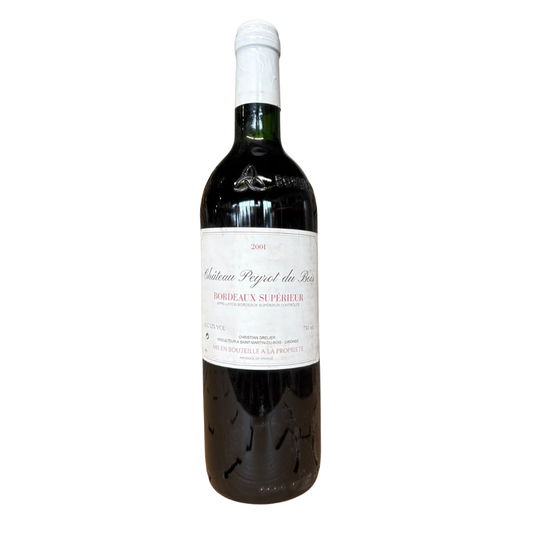 Fles Château Peyrot du Bois 2001
