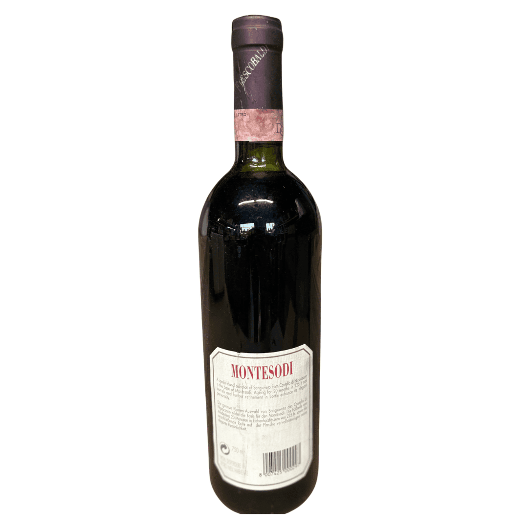 Frescobaldi Montesodi 1993 Backlabel