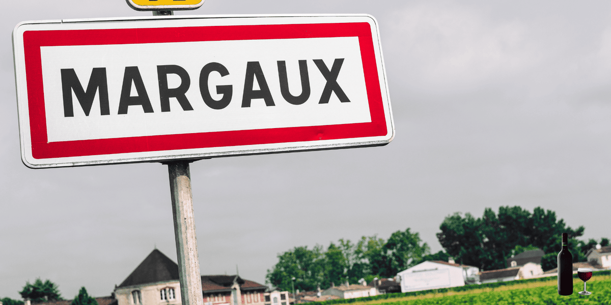 Bord van het dorp Margaux